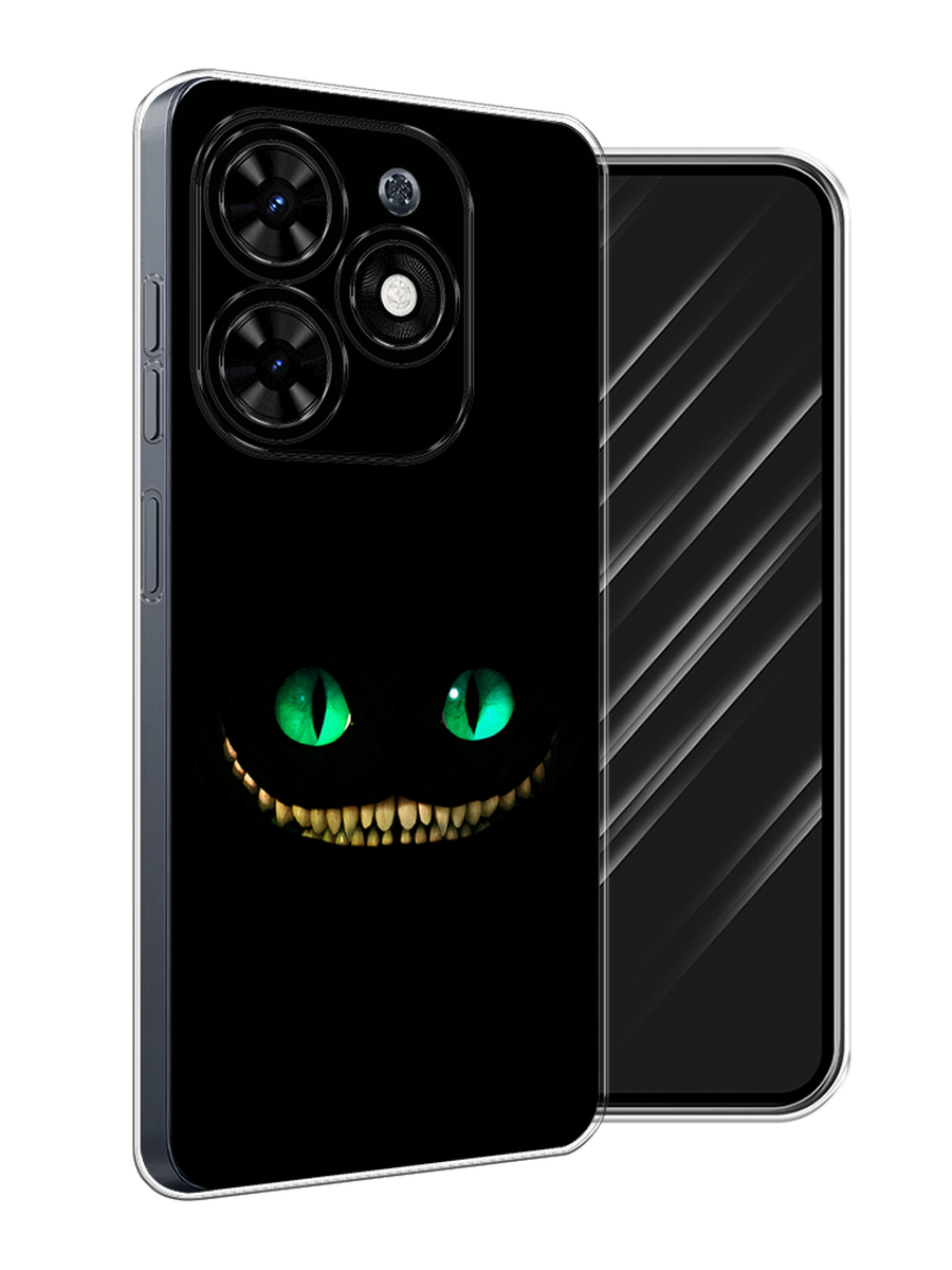 

Чехол Awog на Tecno Spark 20C "Зеленоглазый чеширский кот", Черный, 304950-1