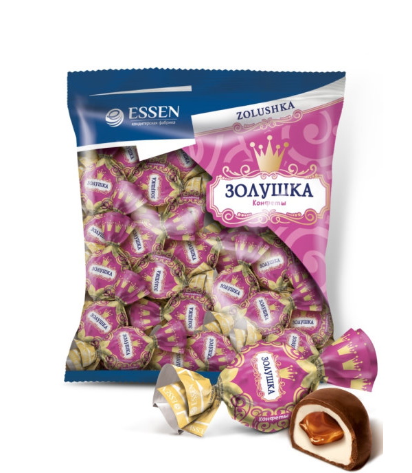 

Конфеты глазированные Essen Золушка сливочный вкус молочная начинка