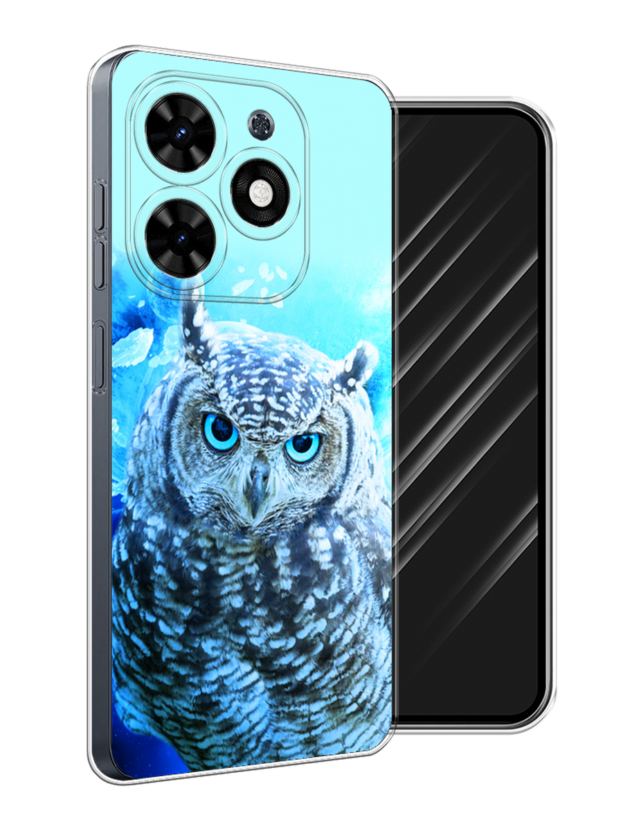 

Чехол Awog на Tecno Spark 20C "Сова арт 7", Синий;голубой, 304950-1