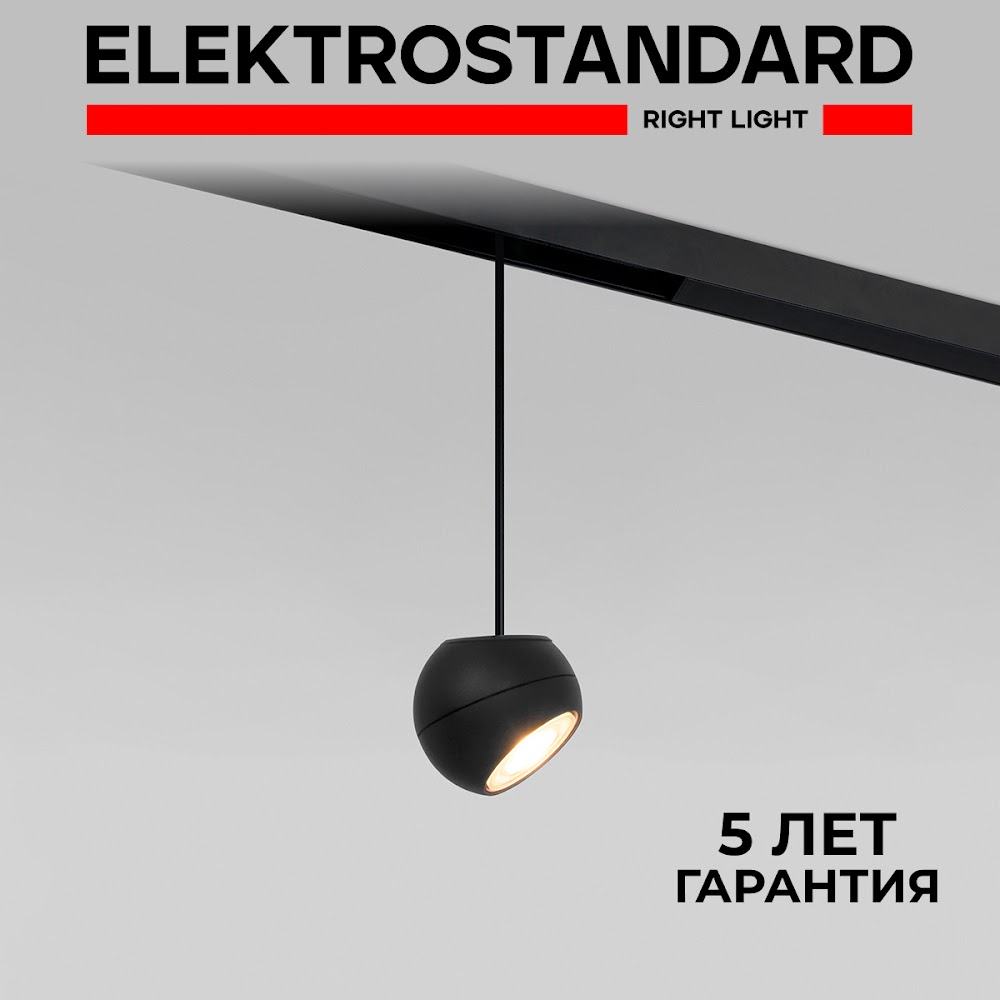 Трековый магнитный светильник Elektrostandard Slim Magnetic Lars 85033/01 12W 4200K черный