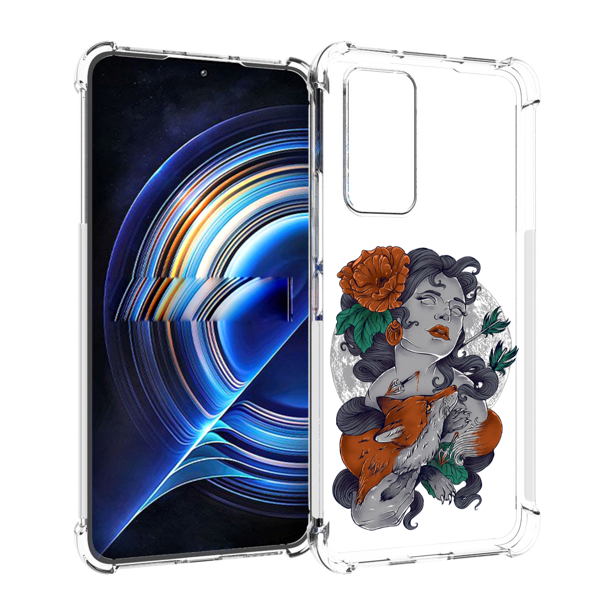 

Чехол MyPads темная девушка с лисой для Tecno Camon 19 Neo, Прозрачный, Tocco