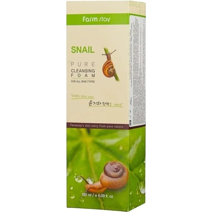 Пенка для умывания FarmStay Snail Pure Cleansing Foam Anti-Age с муцином улитки 180 мл 799₽