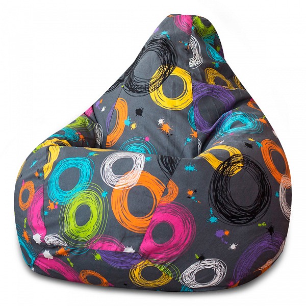 фото Кресло-мешок dreambag кругос жаккард l l, цветной рисунок