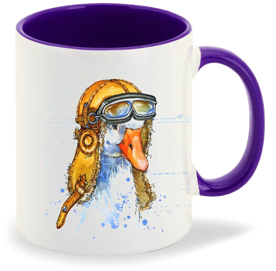 

Кружка CoolPodarok Животные Гусь летчик