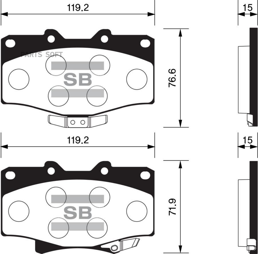 

Тормозные колодки Sangsin brake передние sp1420