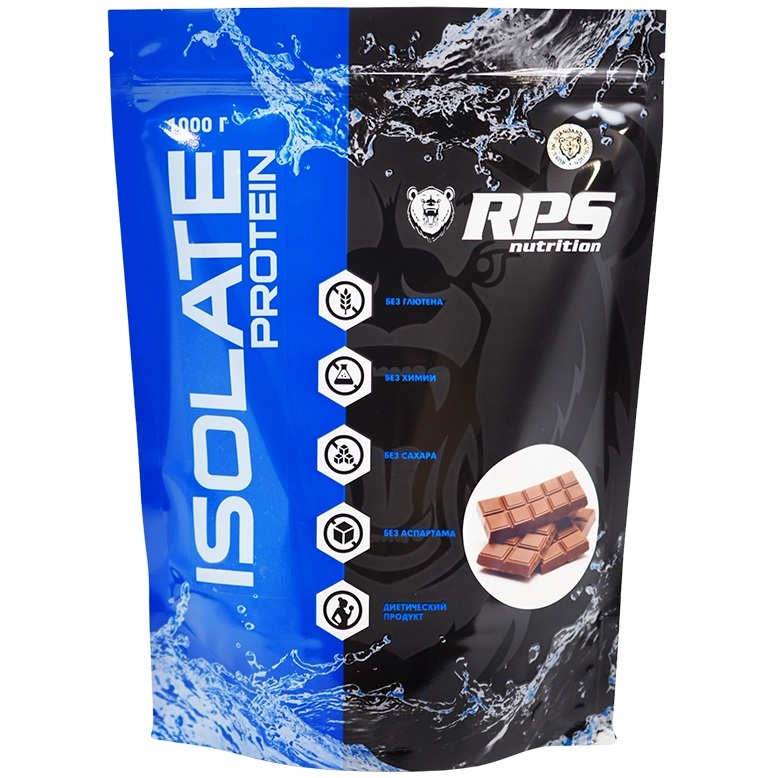 

Изолят RPS Nutrition Whey Isolate 100% - 1000 г, двойной шоколад, Whey Isolate