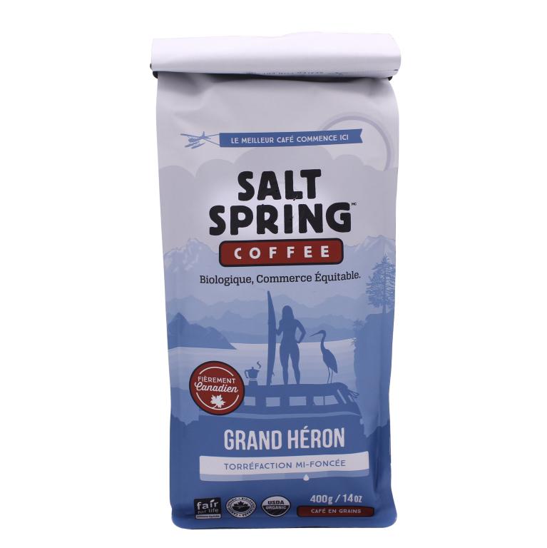 

Кофе в зернах Salt Spring Coffee Blue Heron (Голубая цапля) 400 гр.