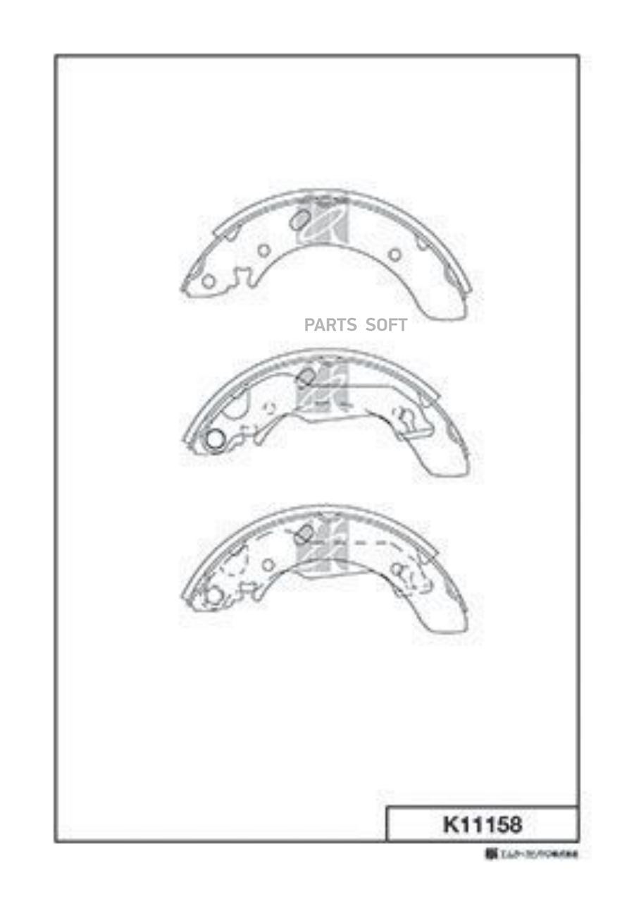 

Тормозные колодки Kashiyama k11158