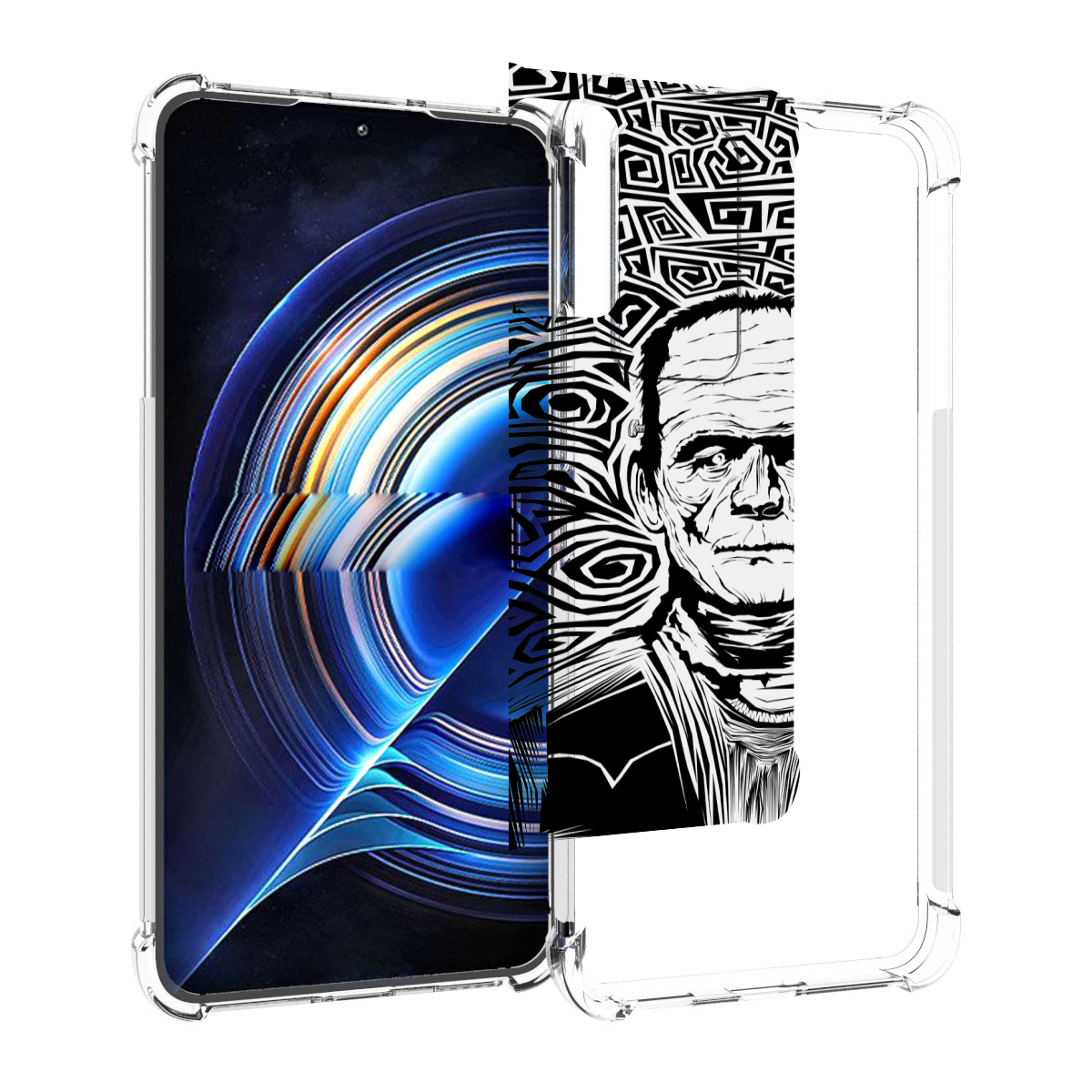 

Чехол MyPads франкенштейн черно белый для Tecno Camon 19 Neo, Прозрачный, Tocco