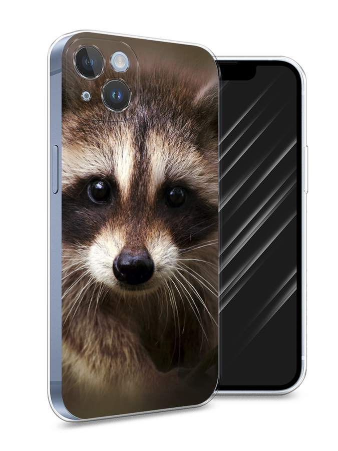 

Чехол Awog на Apple iPhone 14 Plus / Айфон 14 Плюс "Енот", Разноцветный, 15350-1