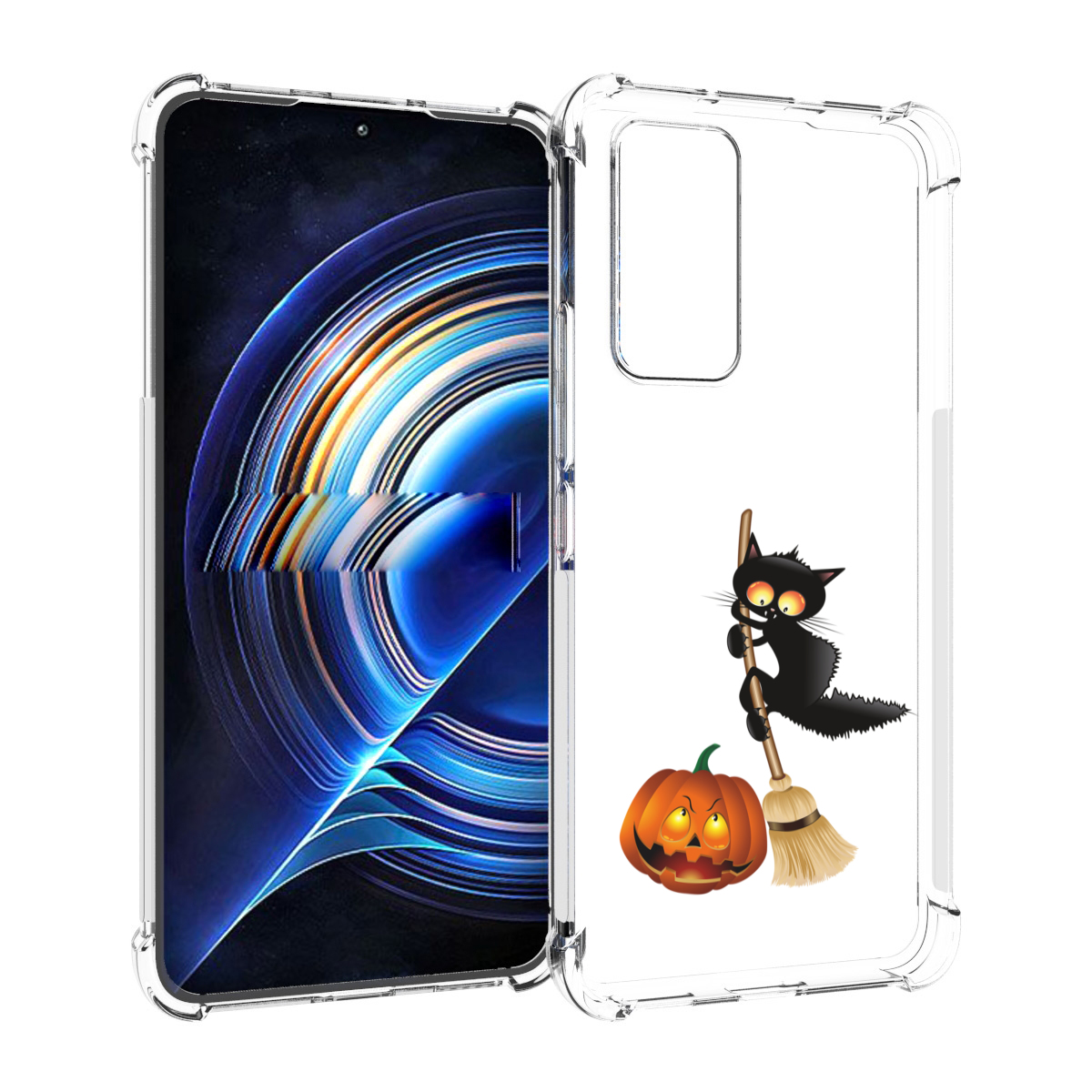 

Чехол MyPads хэлуинский котик для Tecno Camon 19 Neo, Прозрачный, Tocco