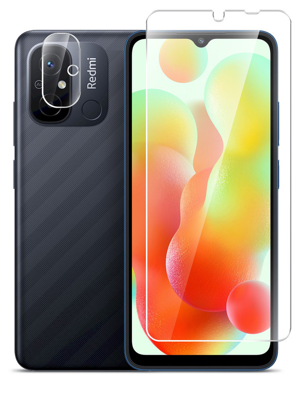 

Гибридное защитное стекло Brozo на экран и камеру Xiaomi Redmi 12C, Xiaomi Redmi 12C