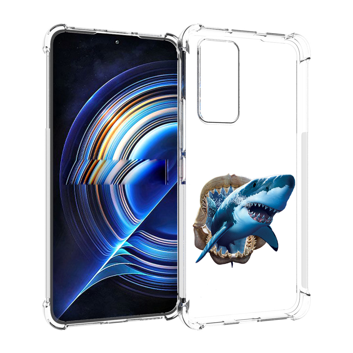 

Чехол MyPads челюсти для Tecno Camon 19 Neo, Прозрачный, Tocco