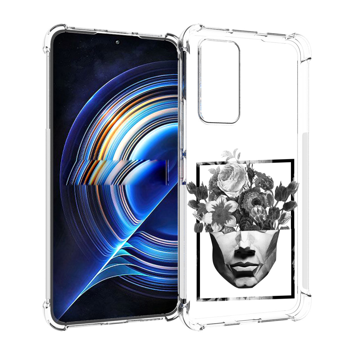

Чехол MyPads черно белая ваза в абстракции для Tecno Camon 19 Neo, Прозрачный, Tocco