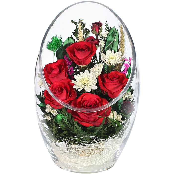 

Розы и хризантемы в стекле ArMR1 (23 см)