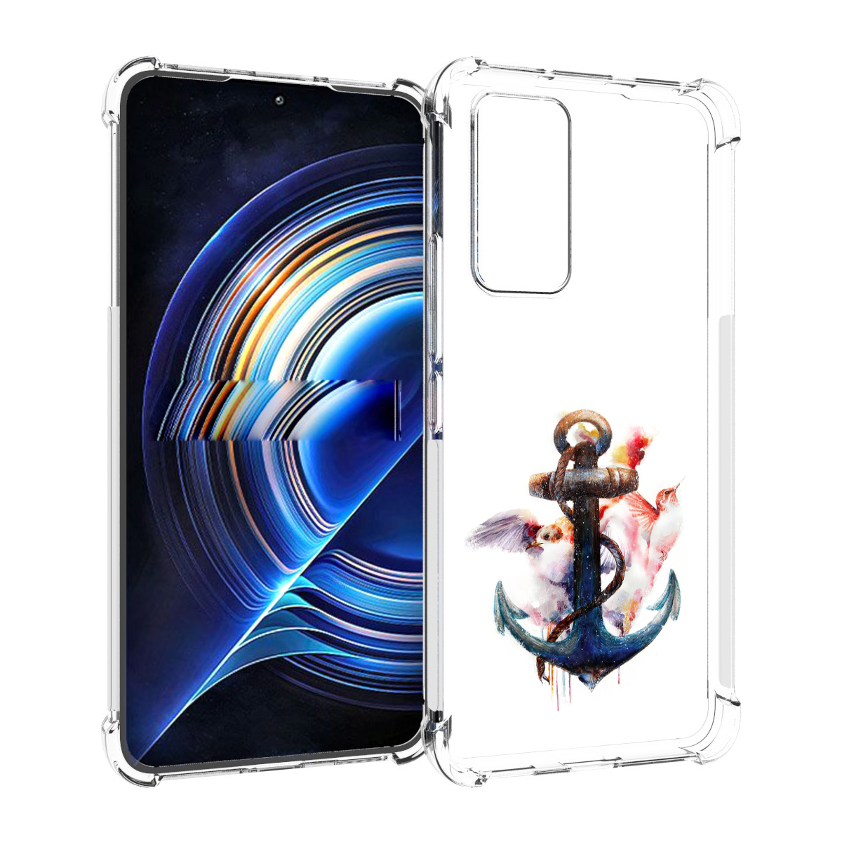 

Чехол MyPads якорь с птицами для Tecno Camon 19 Neo, Прозрачный, Tocco