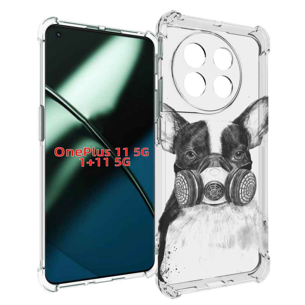

Чехол MyPads Французский бульдог для OnePlus 11, Прозрачный, Tocco