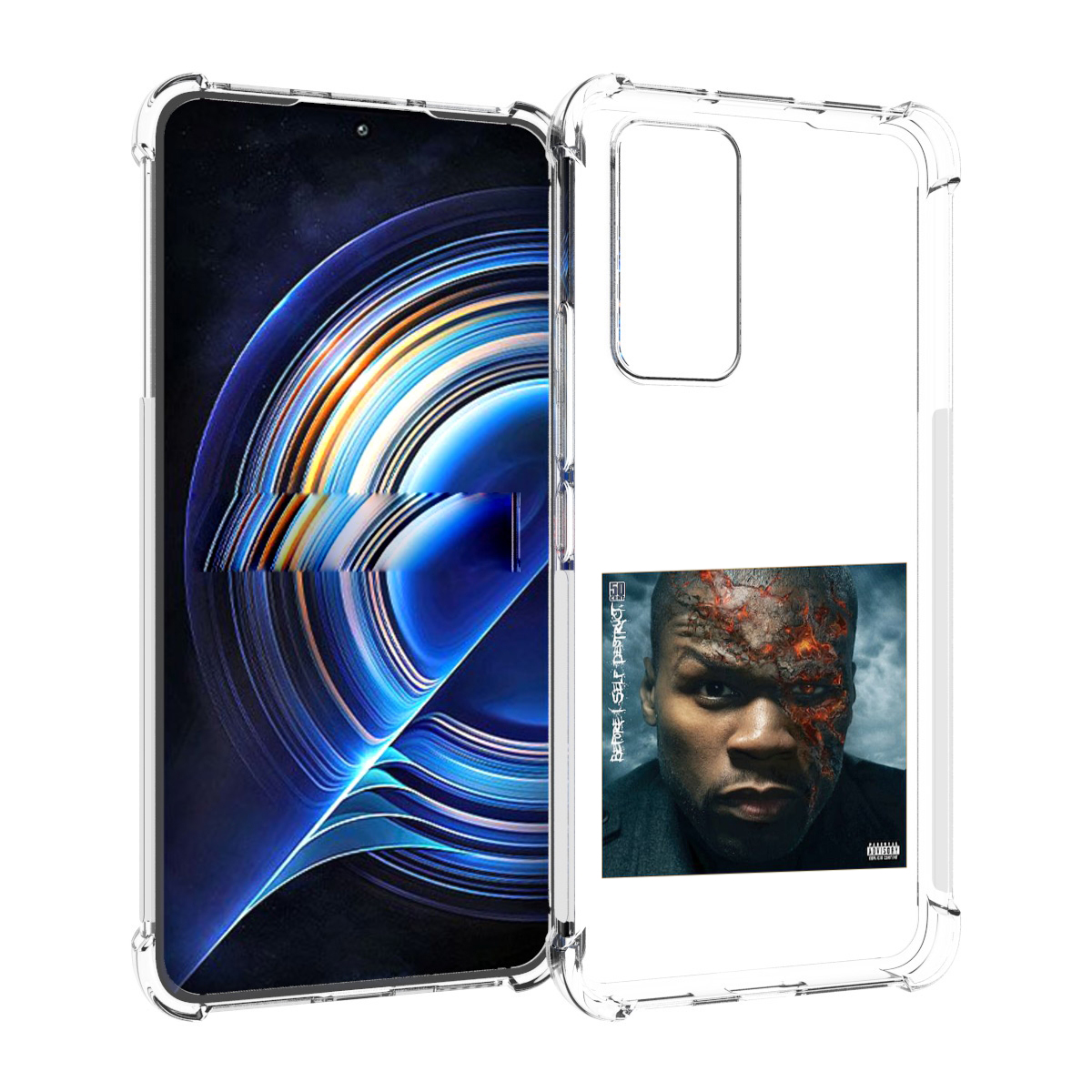 

Чехол MyPads 50 Cent - Before I Self Destruct мужской для Tecno Camon 19 Neo, Прозрачный, Tocco