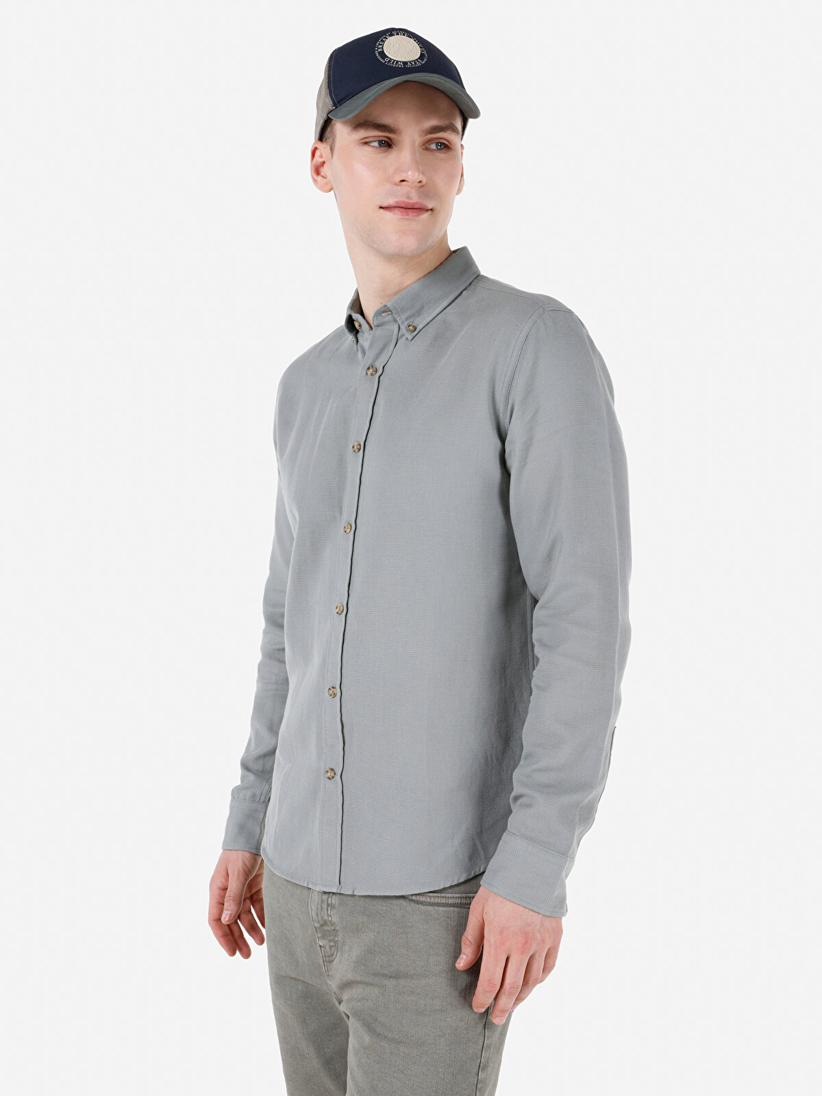 

Рубашка мужская Colin's CL1069259 зеленая 2XL, Зеленый, CL1069259