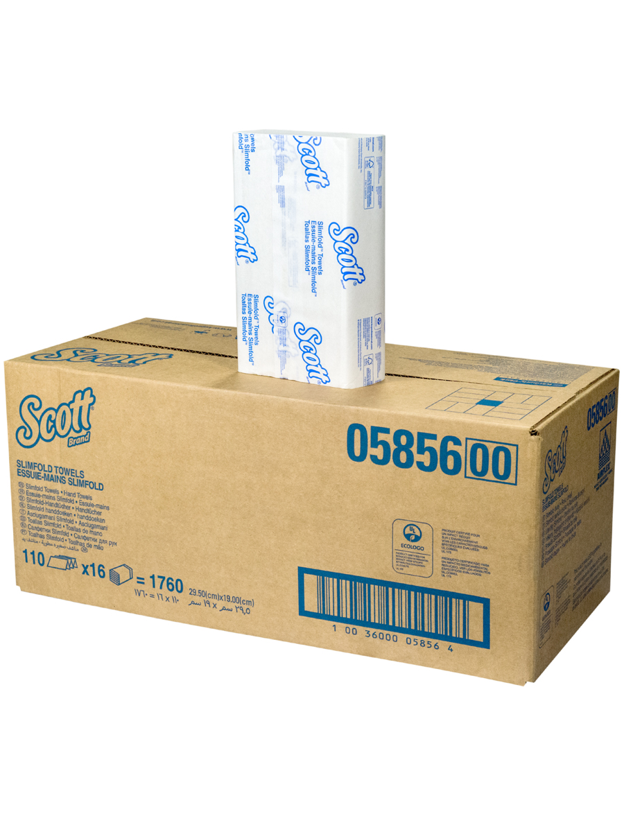 

Полотенце бумажное KIMBERLY-CLARK листовое z-слож 1-сл 110 лист./уп. 295х190 мм 16 уп.