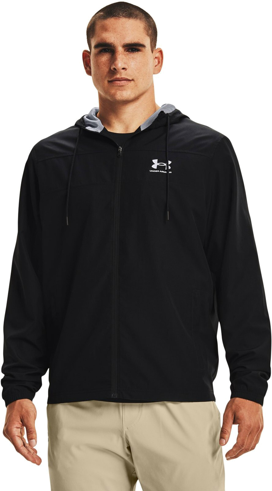 

Ветровка мужская Under Armour 1361621 черная LG, Черный, 1361621