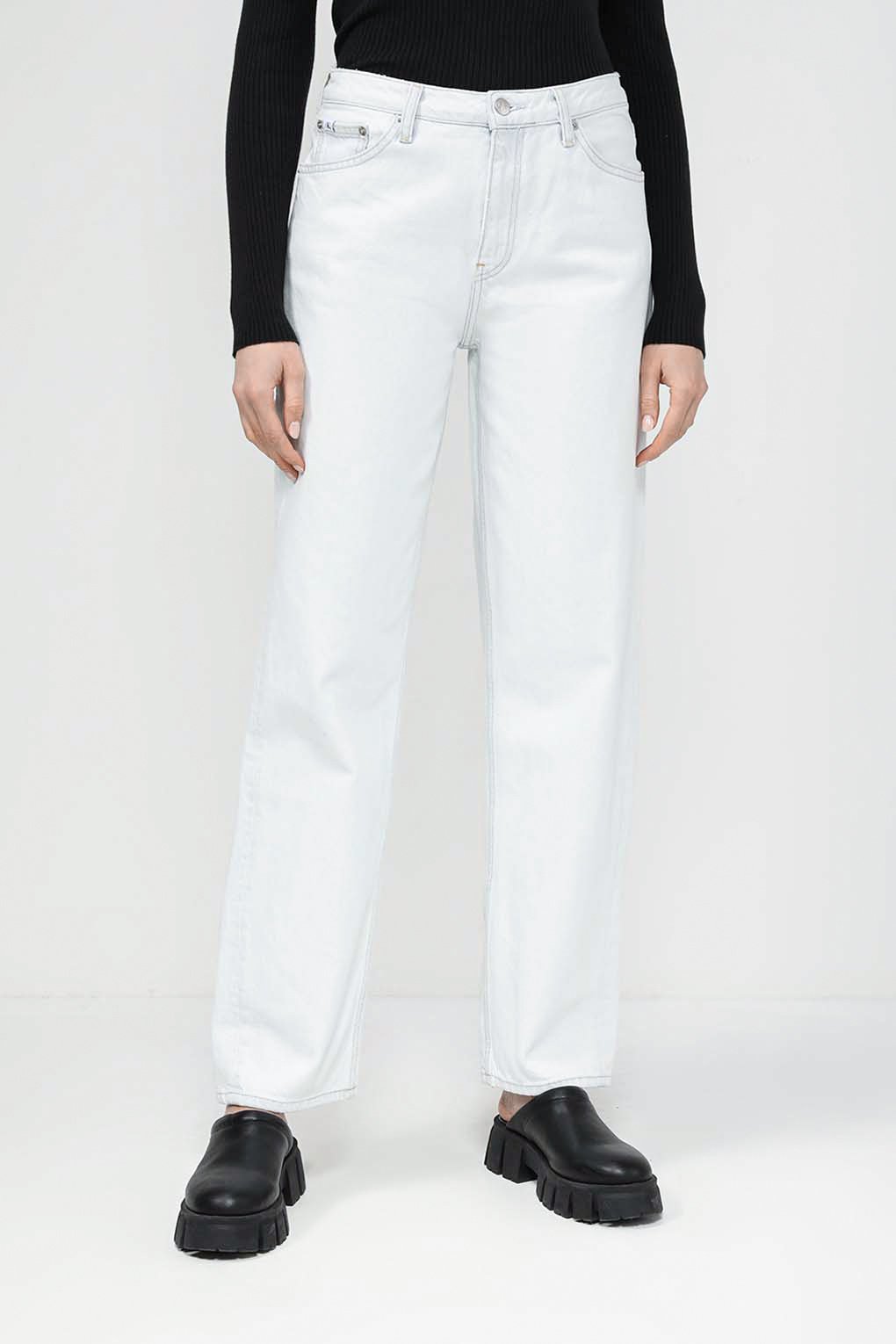 

Джинсы женские Calvin Klein Jeans J20J222438 синие 28, Синий, J20J222438