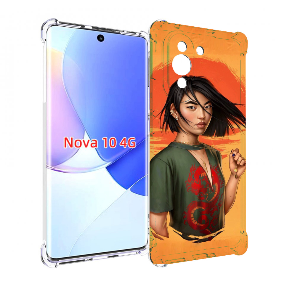 

Чехол MyPads девушка-в-оранжевом-фоне женский для Huawei Nova 10, Прозрачный, Tocco