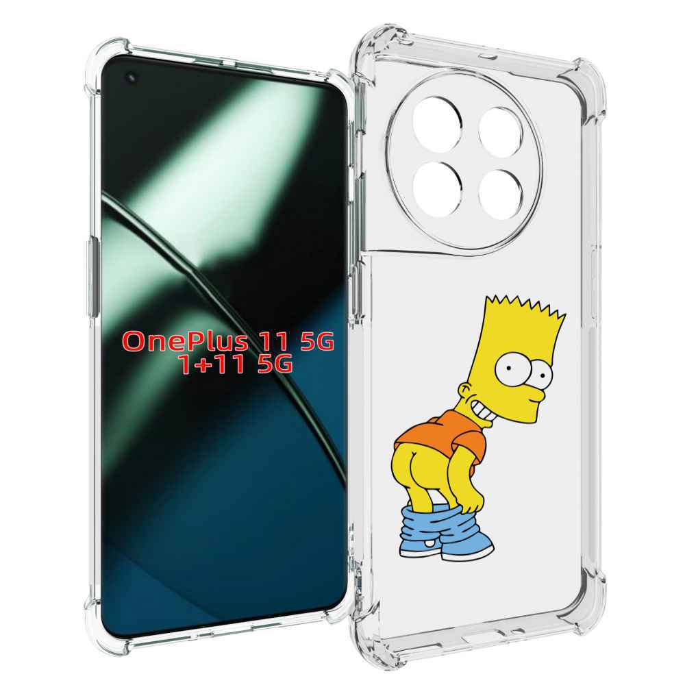 

Чехол MyPads барт-симпсон-довольный для OnePlus 11, Прозрачный, Tocco