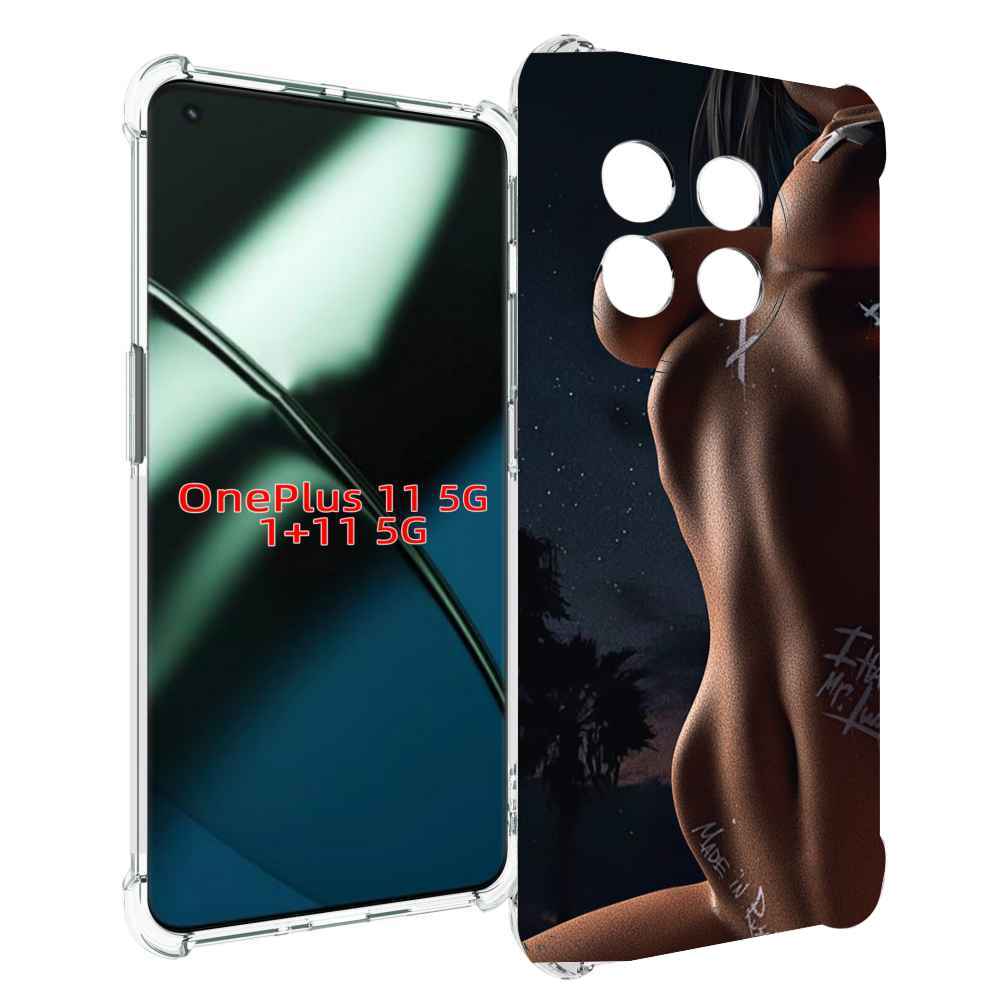 

Чехол MyPads белые-татуировки-на-теле для OnePlus 11, Прозрачный, Tocco
