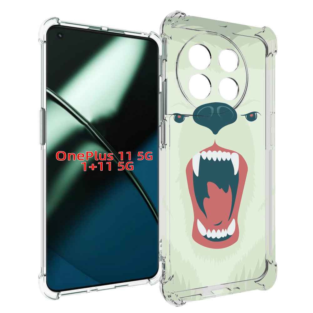 

Чехол MyPads белый-медведь для OnePlus 11, Прозрачный, Tocco