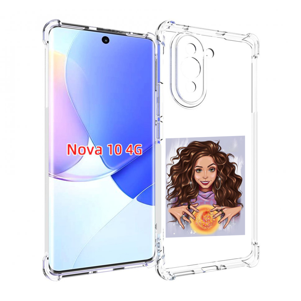 

Чехол MyPads девушка-волшебница для Huawei Nova 10, Прозрачный, Tocco