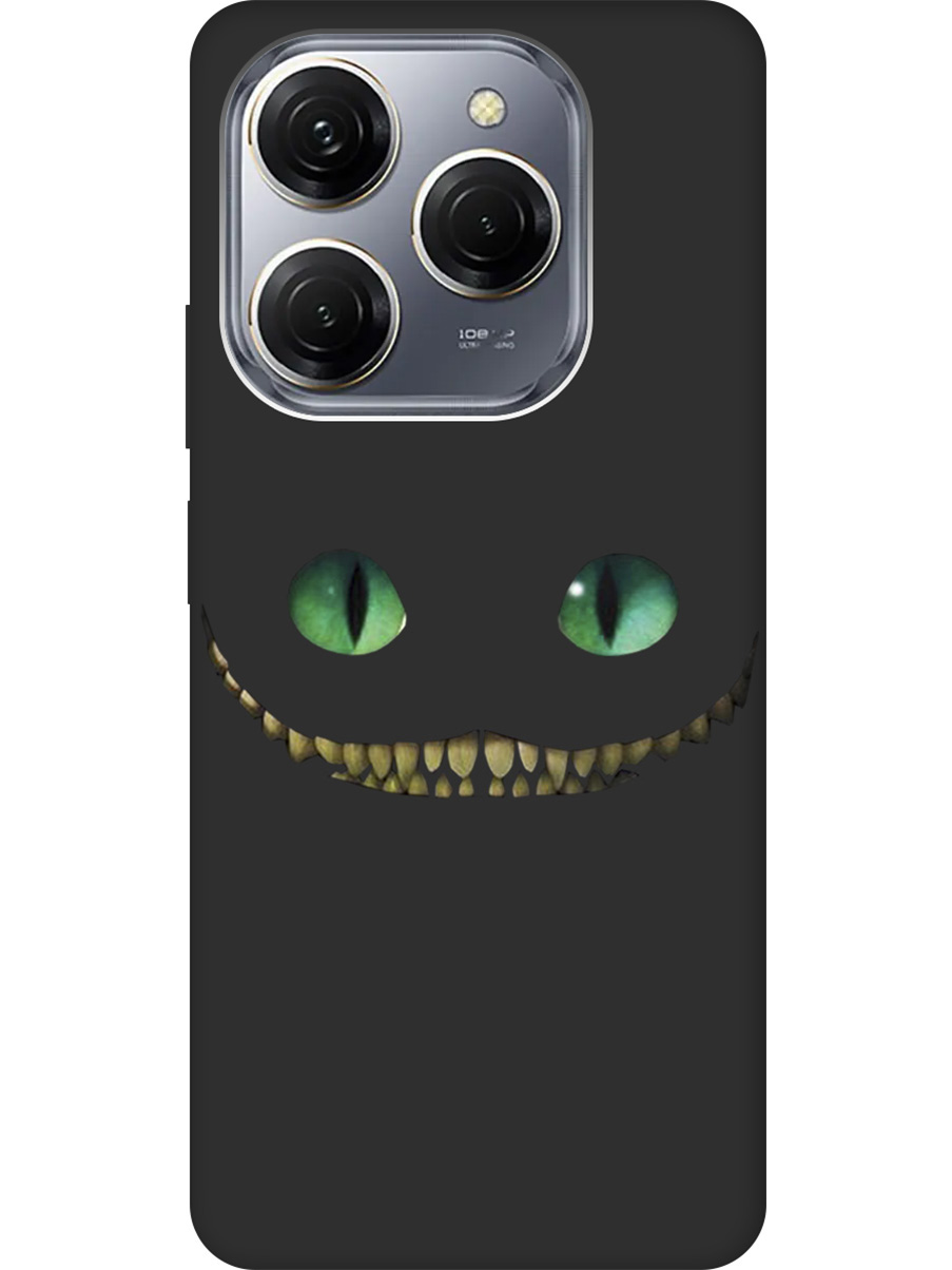 

Силиконовый чехол на Tecno Spark 20 Pro с рисунком "Cheshire Cat" Soft Touch черный, Черный;зеленый, 20011921