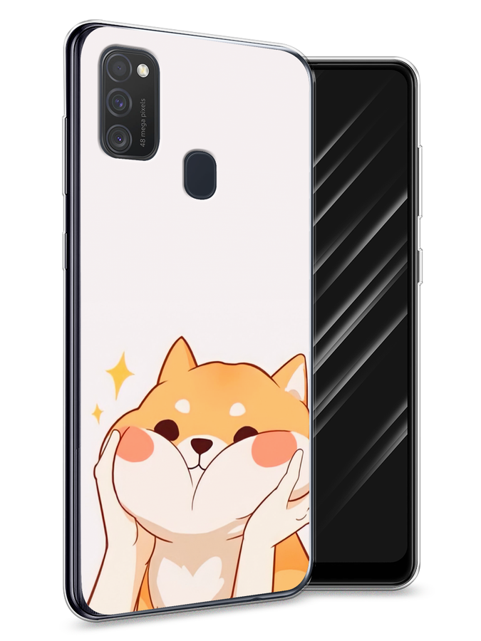 

Чехол Awog на Samsung Galaxy M21 "Сладкий песик", Разноцветный, 29750-1