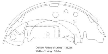 

Тормозные колодки Sangsin brake барабанные SA020