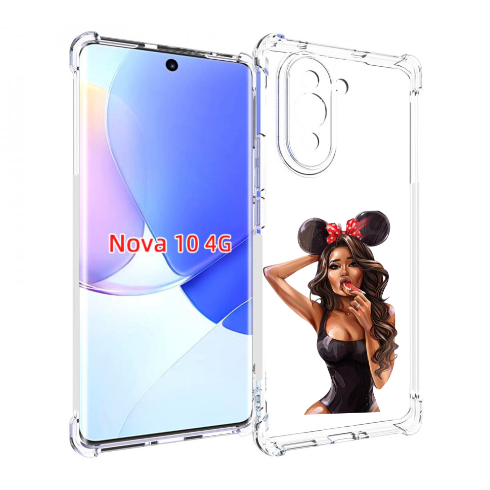 

Чехол MyPads девушка-с-грейпфрутом женский для Huawei Nova 10, Прозрачный, Tocco