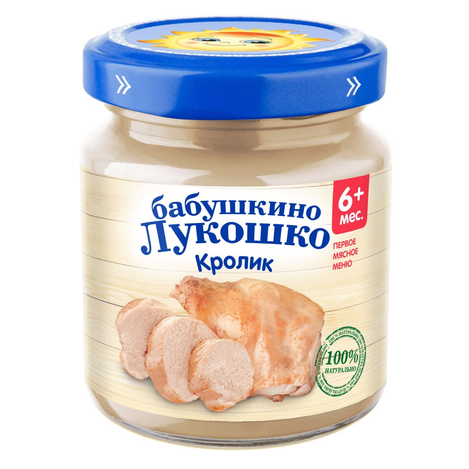 

Пюре Бабушкино Лукошко из кролика с 6 месяцев 100 г