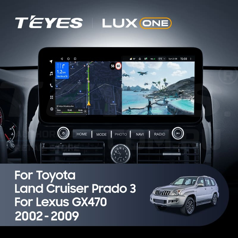 

Штатная магнитола Teyes LUX ONE 4/32 Lexus GX470 (2002-2009), Lux One