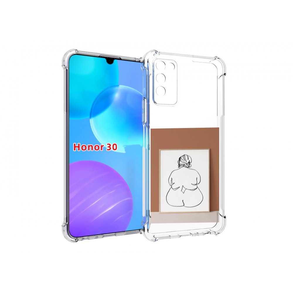 

Чехол MyPads Body Positive Female Figure Line Art женский для Huawei Honor 30 Lite, Tocco