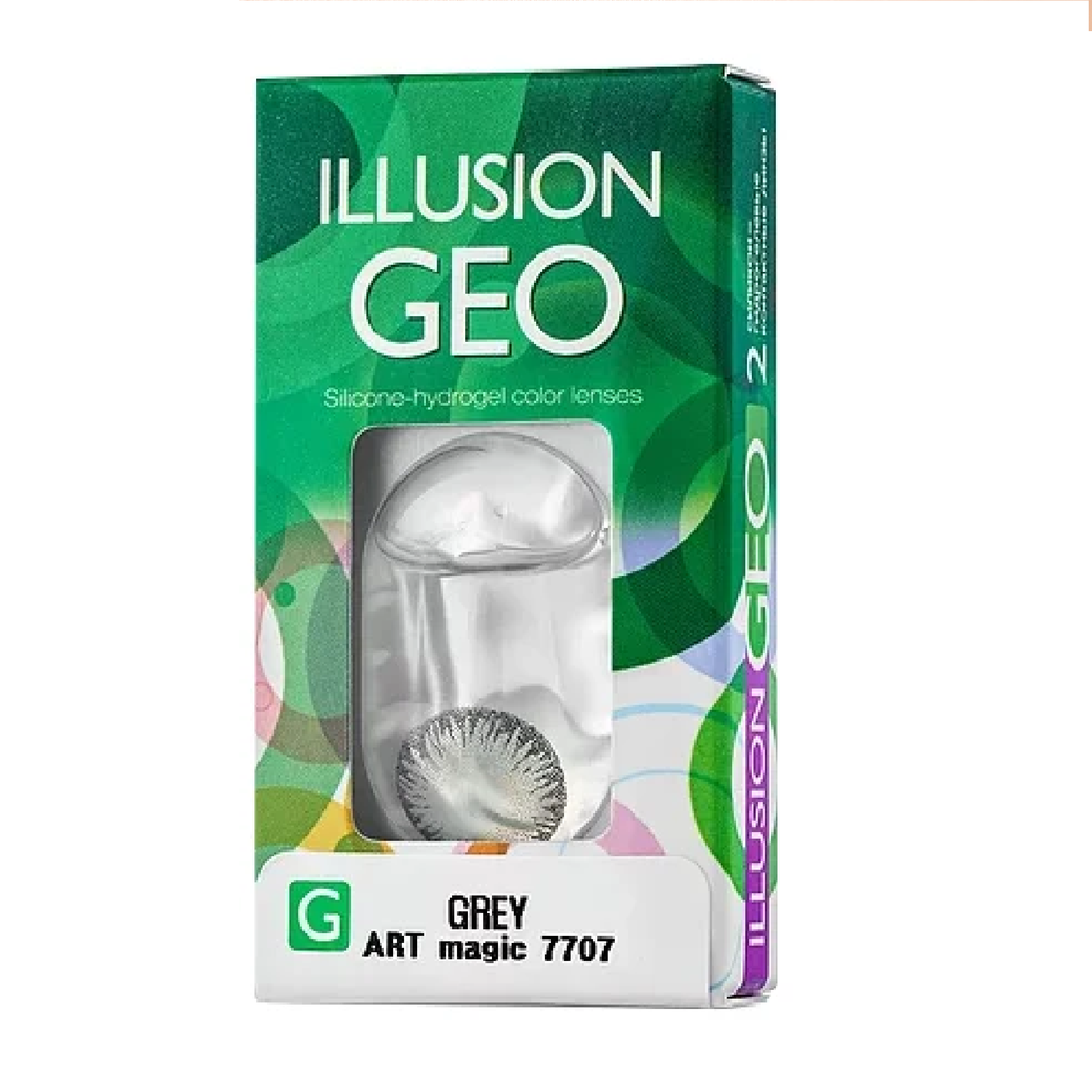 фото Контактные линзы illusion geo magic 2 линзы r 8.6 -1,5 серые