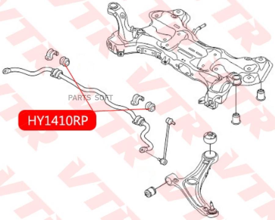

Полиуретановая Втулка Стабилизатора Передней Подвески (D 20) VTR арт. HY1410RP
