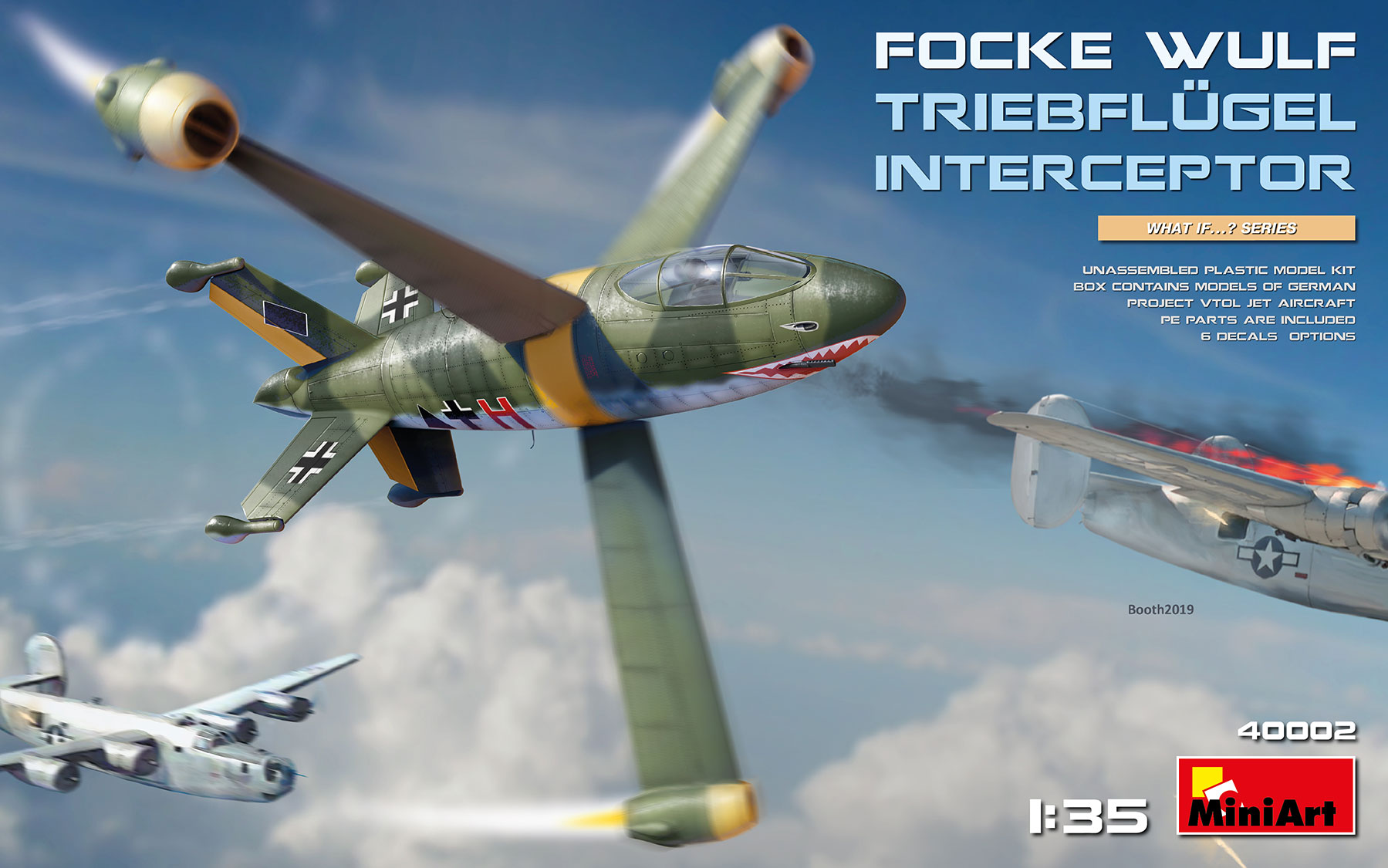 Сборная модель MiniArt 1/35 Истребитель Focke-Wulf Triebflugel 40002