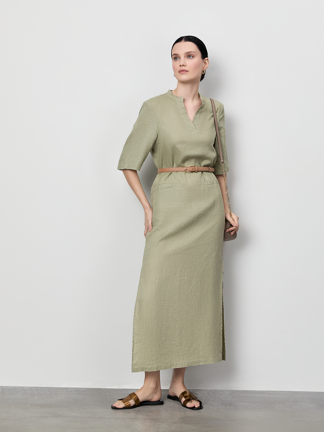 

Платье женское Just Clothes 000000535 зеленое 46 RU, Зеленый, 000000535