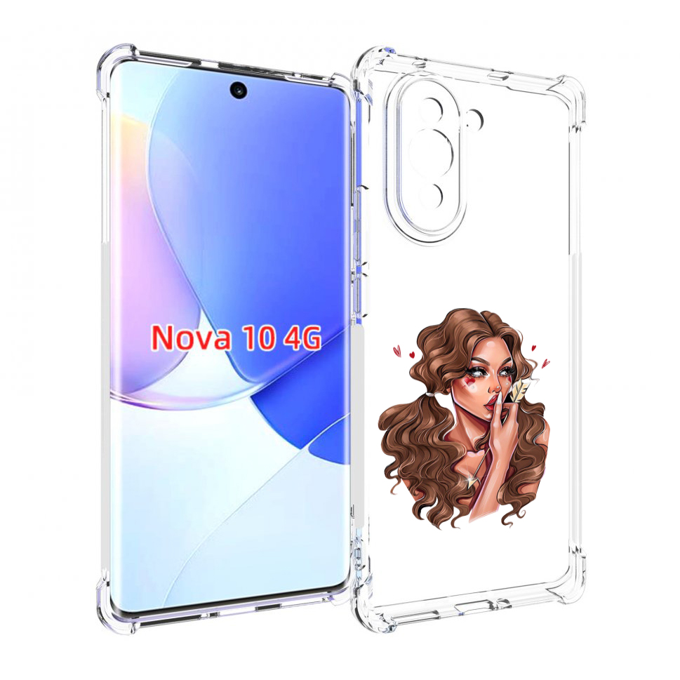 Чехол MyPads девушка-со-стрелой женский для Huawei Nova 10