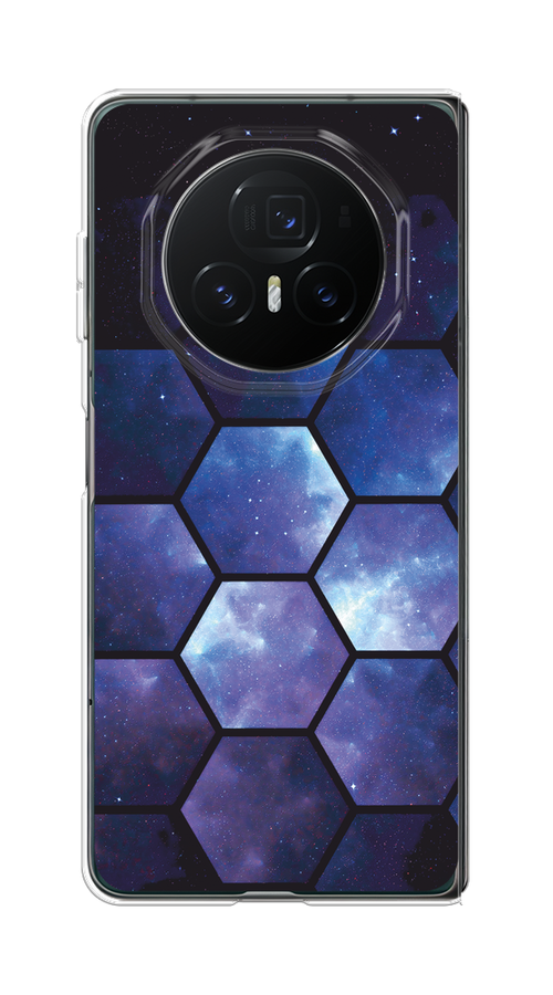 

Чехол на Honor Magic V3 "Соты космос", Черный;фиолетовый, 6125050-1