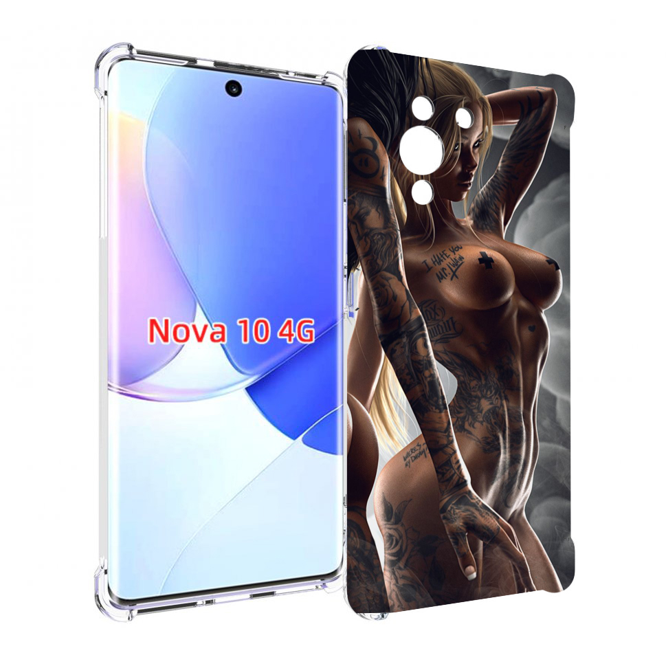

Чехол MyPads девушки-инь-и-янь-в-татуировках для Huawei Nova 10, Прозрачный, Tocco