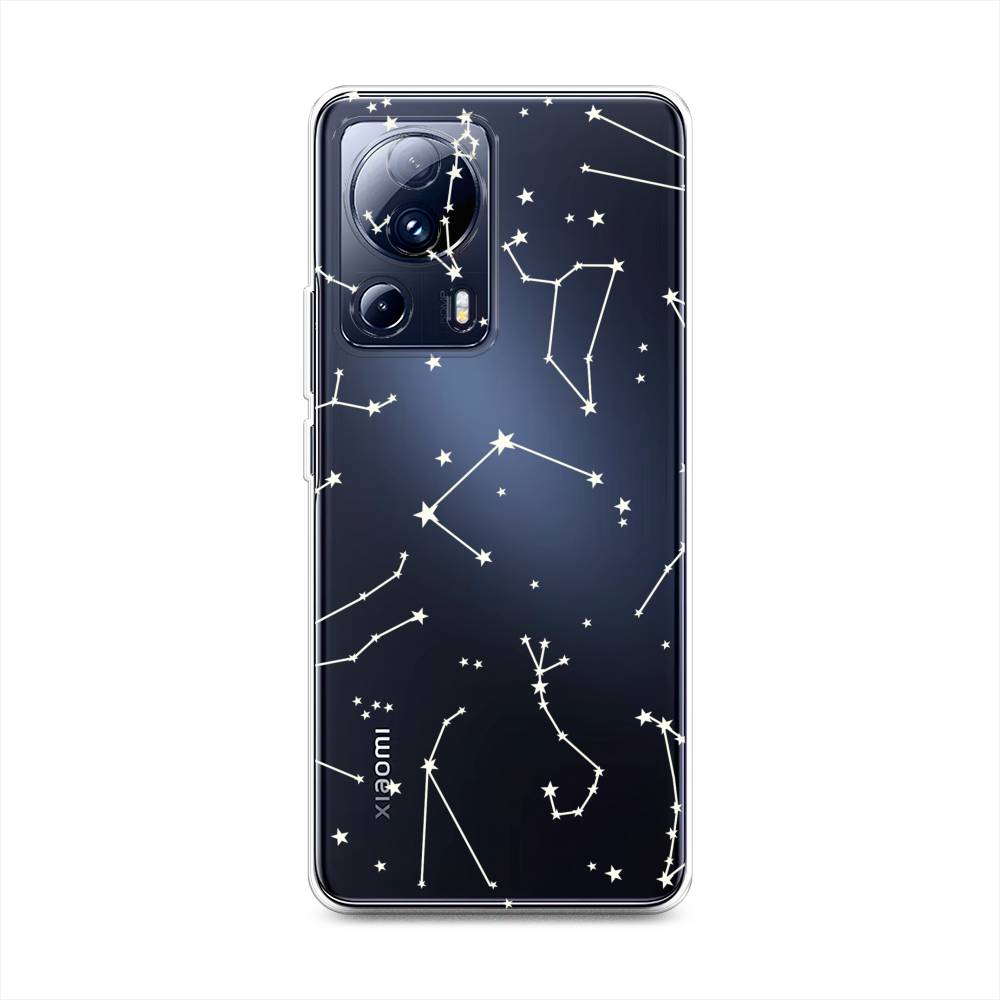

Силиконовый чехол "Созвездия" на Xiaomi 13 Lite, Белый