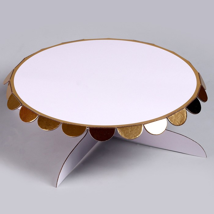 Страна Карнавалия Подставка для пирожных, цвет золотой, белый