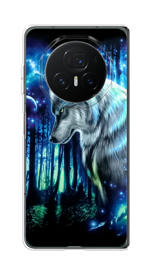 

Чехол на Honor Magic V3 "Сказочный волк", Синий;серебристый;черный, 6125050-1