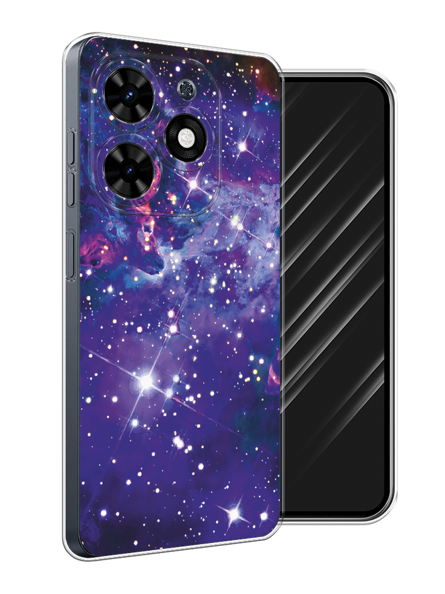 

Чехол Awog на Tecno Spark 20C "Яркая галактика", Фиолетовый, 304950-1