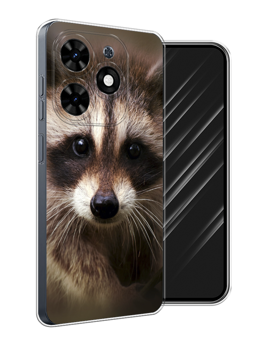 

Чехол Awog на Tecno Spark 20C "Енот", Коричневый, 304950-1